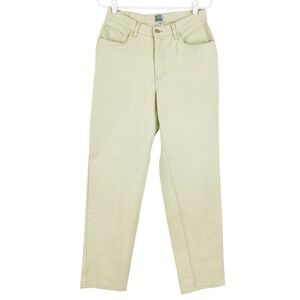 Sloane St. Womens Jeans Sz 10 High Rise Tapered Leg Classic Fit Beige Denim NWOT